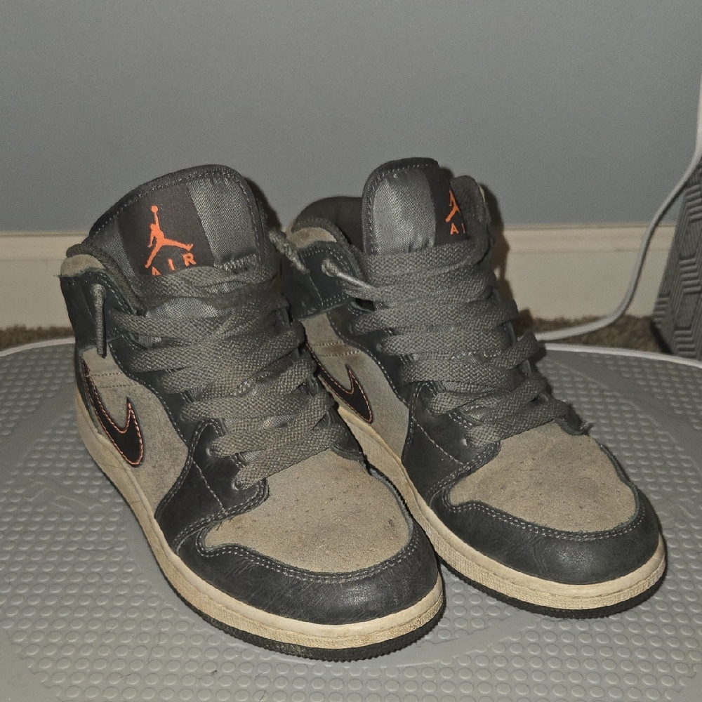 Jordan Black and Gray Sneakers
